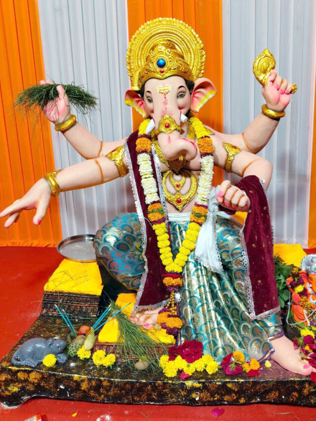 अहिल्यानगरमधील आकर्षक गणेश मूर्ती